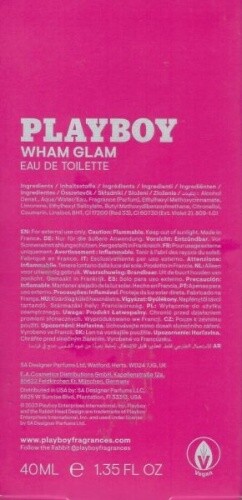 (GP 472,00 € / 1 l) - Playboy Wham Glam - Eau de Toilette EDT 40 ml - Neu / OVP - Picture 2 of 2