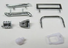 Chrome Body Parts for Dash Hot Rod / Supermodified Bodies by JAG Hobbies
