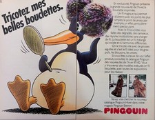 1981 PINGOUIN Magazine Print Ad French Modes et Travaux Vintage