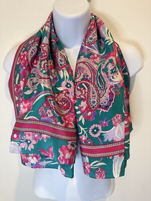 【eL×ONE】Flower Large Scarf IVKO Long Merino Wool Scarf Floral Pattern 202580 Red Black