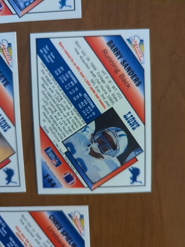 Juego de equipo Detroit Lions con novatos, 1991 Pacific, 22 cartas, Barry Sanders - Imagen 16 de 20