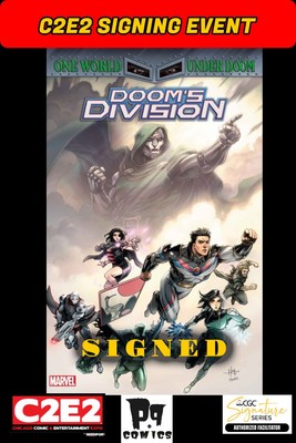 DOOM'S DIVISION #1 CREEES LEE MAIN RAW C2E2 CREEES LEE SIGNED PRESALE NM