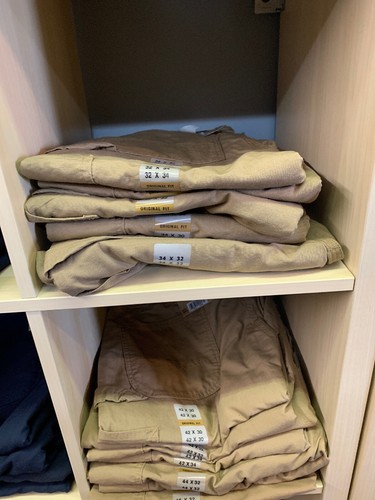 Salopette da lavoro Carhartt B151 DKH in tela pantaloni da lavoro cachi scuro - Foto 6 di 6