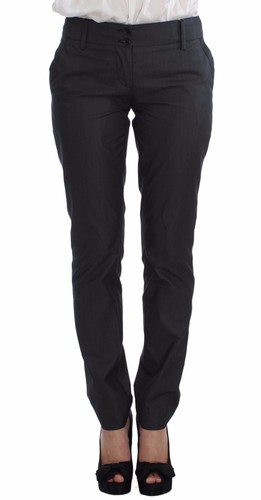 EXTE Suit Pants Blazer Two Piece Gray One Button Jacket IT42 / US8 / M RRP $100 - Picture 6 of 12