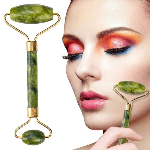 Facial Massage Jade Stone Roller Slimming Face Body Eye Head Neck Beauty Tool US - Picture 7 of 24