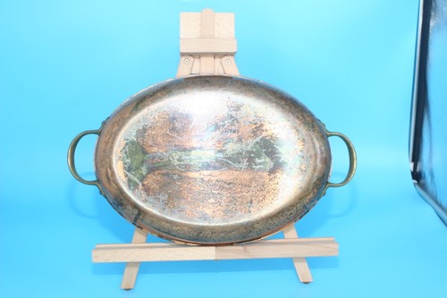 Tagus Chef Copper Brass Stainless Au Gratin Fish Sauté Oval Pan Made in Portugal - Picture 2 of 2