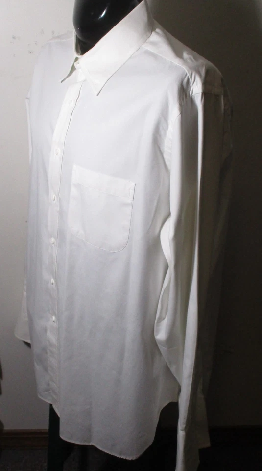 Camisa de vestir MITCHELLS of Westport blanca "puño francés" para hombre talla 16,5/35-36 Foto 4 de 4