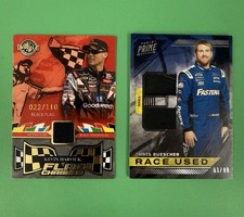 NASCAR Race Used Lot - Harvick Flag,  Buescher Tire,  Burton Auto /99 (MEM)
