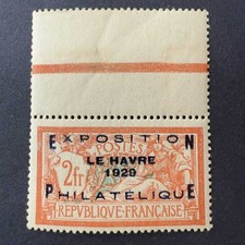 Y&T 257A "Exposition du Havre 1929" bord de feuille en NEUF ** - B/TB signé C...