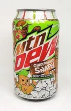 Mountain Mtn Dew Gingerbread Snap’d Sealed 12oz Can Limited Edition Fast US Ship
