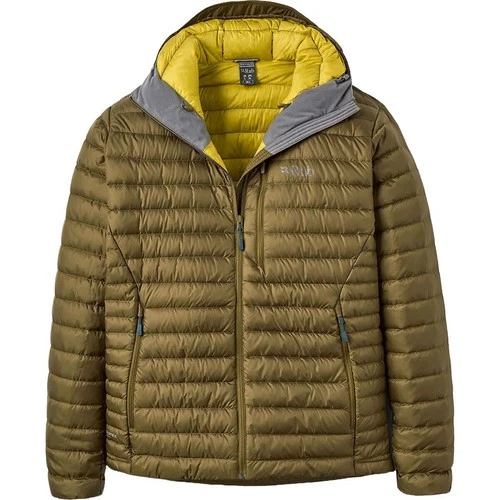 Rab Microlight Alpine Down Jacket NWT Mens L  OAK Large Puffer Hooded Coat HOODY - product listing photo