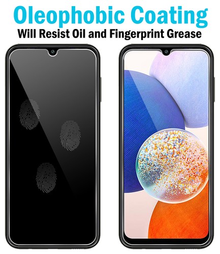 Tempered Glass Screen Protector 9H Fissure Sauveur pour Samsung Galaxy A14 5G - Photo 3 sur 8
