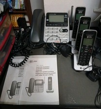 AT T CL84100 Dect 6.0 Corded/ Cordless Phones / Answering System With Caller ID