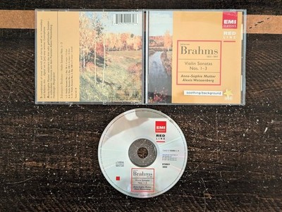 Brahms - Violin Sonatas 1-3 CD 1997 Mutter Weissenberg EMI Classics RED LINE