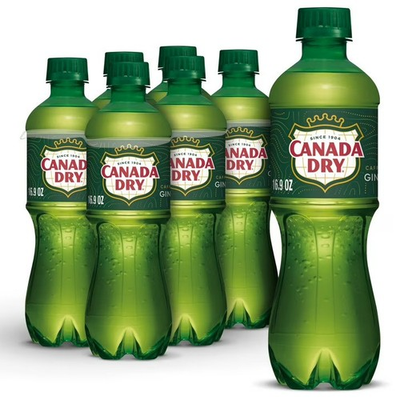 #ad #ad Canada Dry Caffeine Free Ginger Ale Soda Pop 16.9 fl oz 6 Pack Bottles $13.74