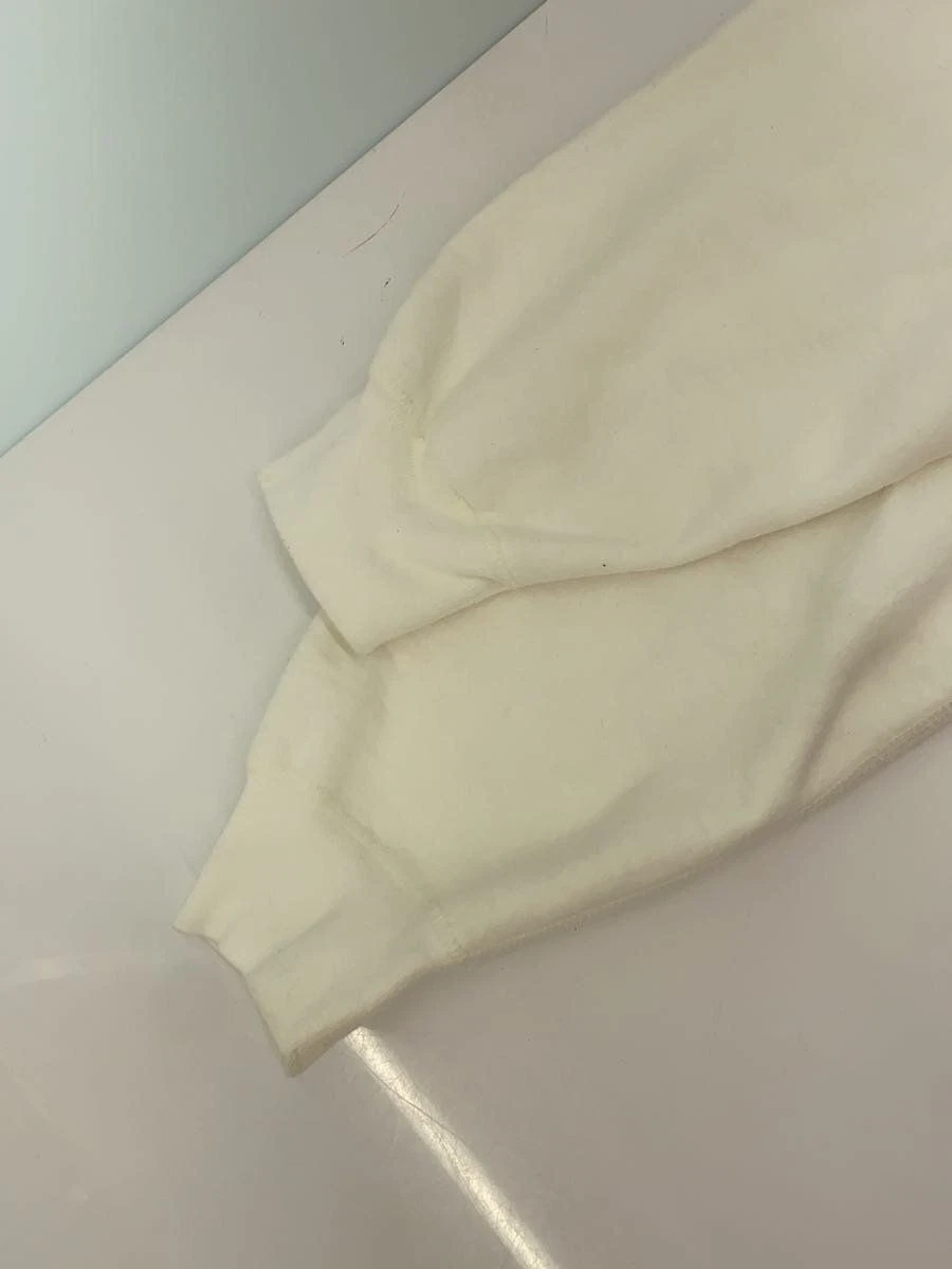 Felpa Supreme con cappuccio L cotone bianco usata