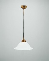 HäNgeleuchte Messing Esszimmer Glas Weiß Blendarm E27 Ø30 Cm Pendelleuchte Rund