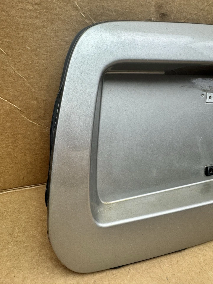 Panel de matrícula de maletero trasero Chevy TrailBlazer 2002-2009 OEM gris/plateado Foto 2 de 4