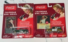 Johnny Lightning Coca Cola Calendar Girl Series 2 and 6. Lot of 2 cars