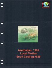 $2.50 Scott Value - 1995 AZERBAIJAN Turtles s/s Reptiles Caucasus CV MNH NH UMM