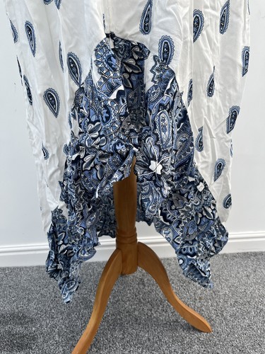 Joe Browns Boho Blue High Low Dress Size 28 - Picture 4 of 13