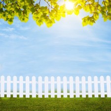 5 Pcs Plastic Garden Edging Fence Front Yard Flower Border Fencing