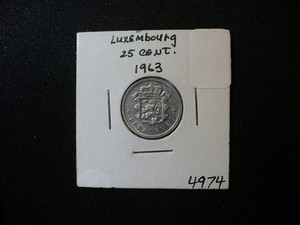 Luxembourg  Uncirculated 25 Centimes Coin