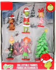The Grinch ~ Dr  Seuss ~  Collectible Figures ~ 6 piece Set