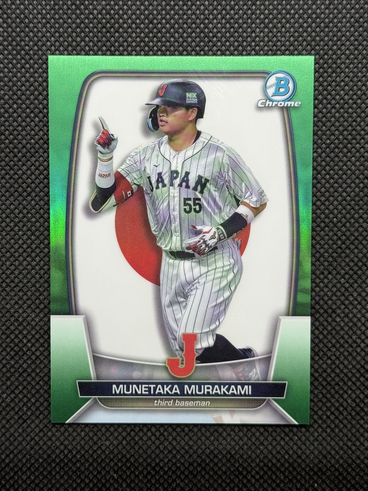 2023 Bowman Chrome Munetaka Murakami  WBC Flag Green Refractor #/99 Rookie