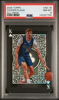 2025 TOPPS ALL KINGS #AK 16 COOPER FLAGG ROOKIE RC PSA 8