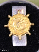 US WW2 Army Transportation Corps Clutch Back Lieutenant SHIRT Rank Pin MI1339