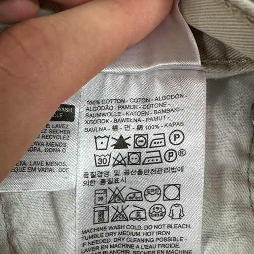 Levis 514 Pants Mens 38x30 Beige Chino Slim Straight Fit 100% Cotton - Picture 8 of 9
