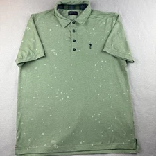 William Murray Short Sleeve Green Polo Shirt Flowers/Frog Golf Men's Size Small