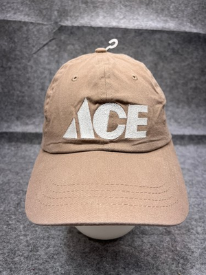 #ad Ace Hardware Cap America Hat Cap Strap Back Adult One Size Beige 100% Cotton $13.19