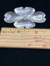 Vintage Stuart NYE Sterling Silver Dogwood Flowers Brooch, Pin