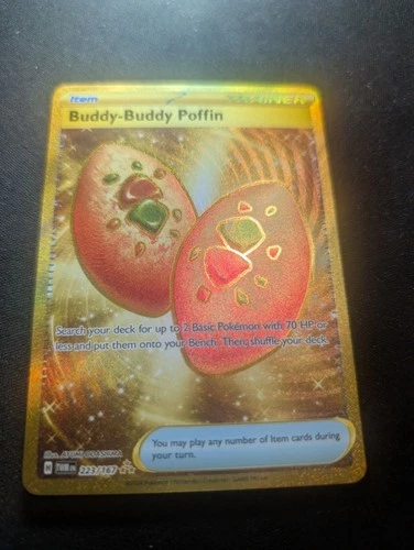 Buddy-Buddy Poffin 223/167 Sv06 Twilight Masquerade Holo Hyper Rare Card - NM