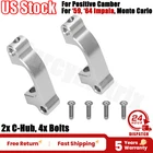 Pair For Positive Camber | Polished Aluminum C-hubs | ‘59, ‘64, Monte Carlo 1/10