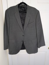 Jos A. Bank Reserve 100 REDA WOOL Sport Coat 44R suit jacket blazer Gray