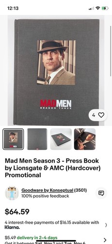 Mad Men Staffel 3+7 Pressebuch Lionsgate & AMC plus 2 weitere Bücher TOP CDTN - Bild 3 von 3
