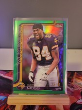 2025 Topps Chrome Randy Moss True Green Image Variation /99 #405 Vikings HOF