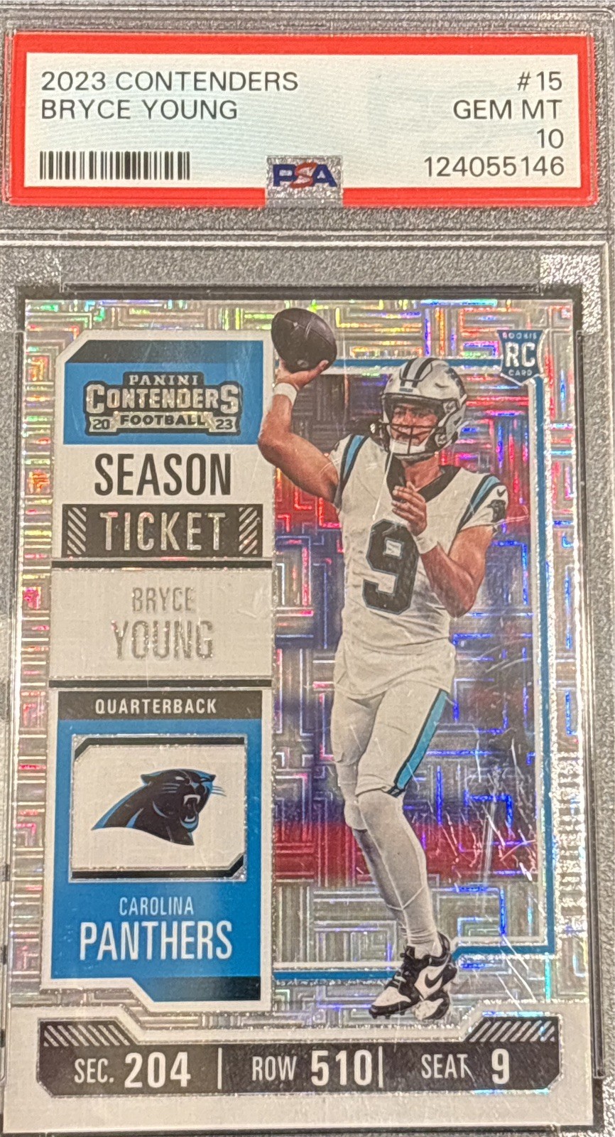 2023 Panini Contenders - Season Ticket Bryce Young #15 (RC)