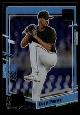 2023 Panini Chronicles Eury Perez #7 Clearly Donruss Rated Rookies