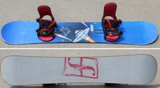 Forum Bjorn Leines Used Snowboard 149 cm VTG Blue + FLUX BINDINGS
