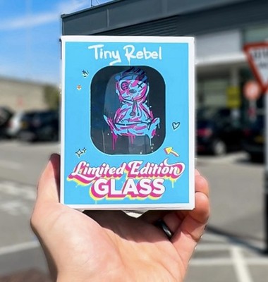 Limited Edition Tiny Rebel Glas Becher bunt Bar Cocktail Bier Tasse