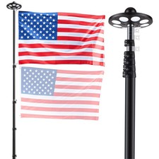 VEVOR Flag Pole Telescopic Flagpole Kit 20ft ...