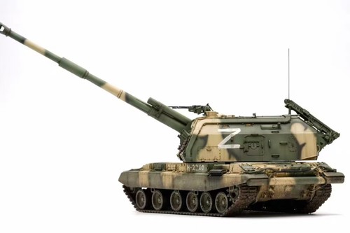 1 35 Russian Army 2S19 MSTA S 152mm Self Propelled Gun Assembly Painted Finished - Picture 5 of 9