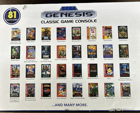 SEGA Genesis Classic Game Console with 81 Preloaded Games Sonic  w/Box