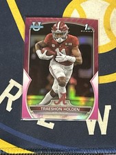 2022 Bowman University Chrome - Traeshon Holden #18 Pink Refractor (RC)