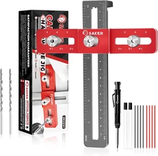 Cabinet Hardware Doweling Jig - Cabinet Handle Template Tool for Knobs and Pull 