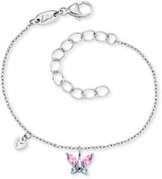 Herzengel - MäDchen Armband Edelstahl Schmetterling Mit Zirkonia - Kinderschmuck